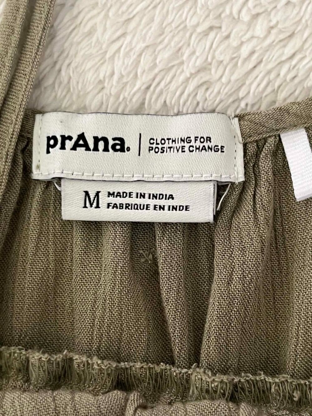 Prana Olive Green Wide-Leg Jumpsuit - Picture 9 of 9